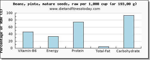 vitamin b6 and nutritional content in pinto beans